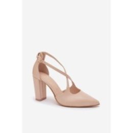 Smėlio spalvos aukštakulniai bateliai Step in style