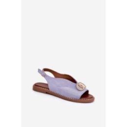 Šviesiai violetinės basutės su kulnu Step in style
