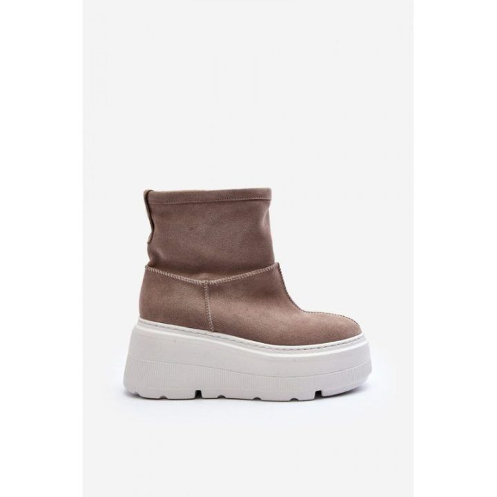 Smėlio spalvos aulinukai su platforma Step in style