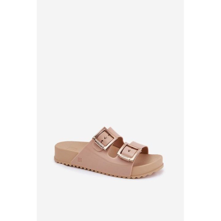 Baisių spalvos basutės su dviem sagtimis Step in style