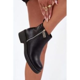 Juodi aulinukai su užtrauktuku Step in style