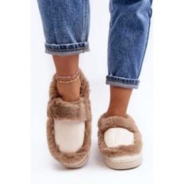 Moteriškos šlepetės su dirbtinio kailio pašiltinimu Step in style
