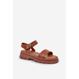 Rudos moteriškos basutės su platforma Step in style