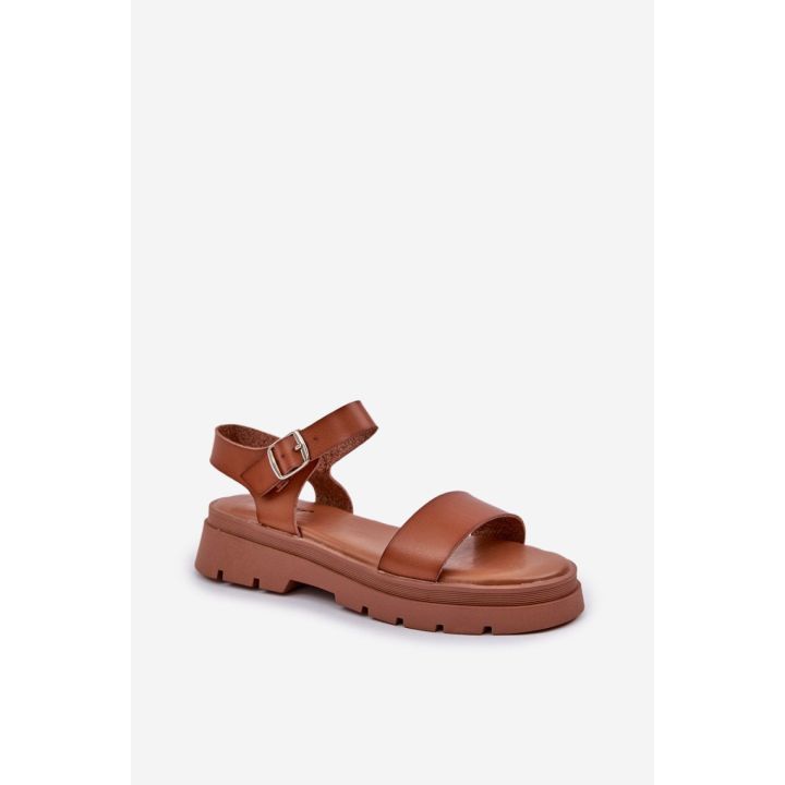 Rudos moteriškos basutės su platforma Step in style