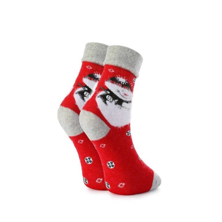 Kalėdinės unisex kojinės su sniego seneliu, 1 pora