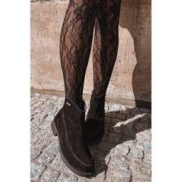 Moteriški aulinukai su zomšos imitacijos apdaila, juodi
