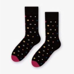 Mix Dots 140-051 Juodos spalvos kojinės