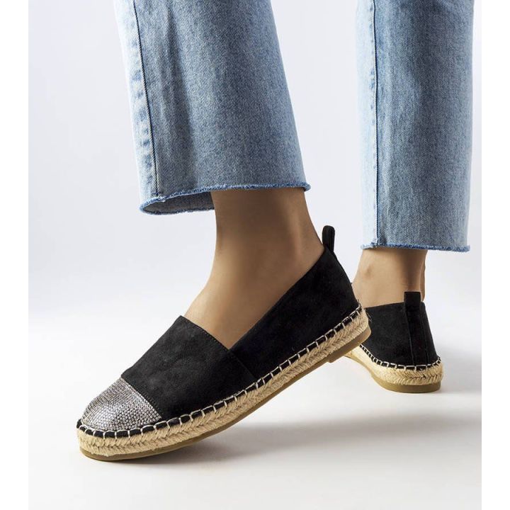 Juodi espadrilių mokasinai Magali