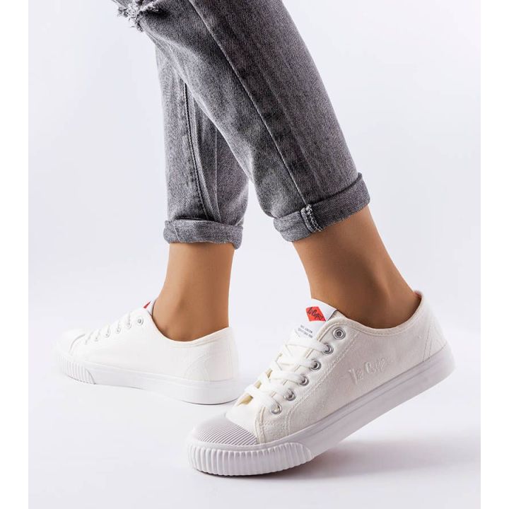 Baltos spalvos Lee Cooper sportbačiai