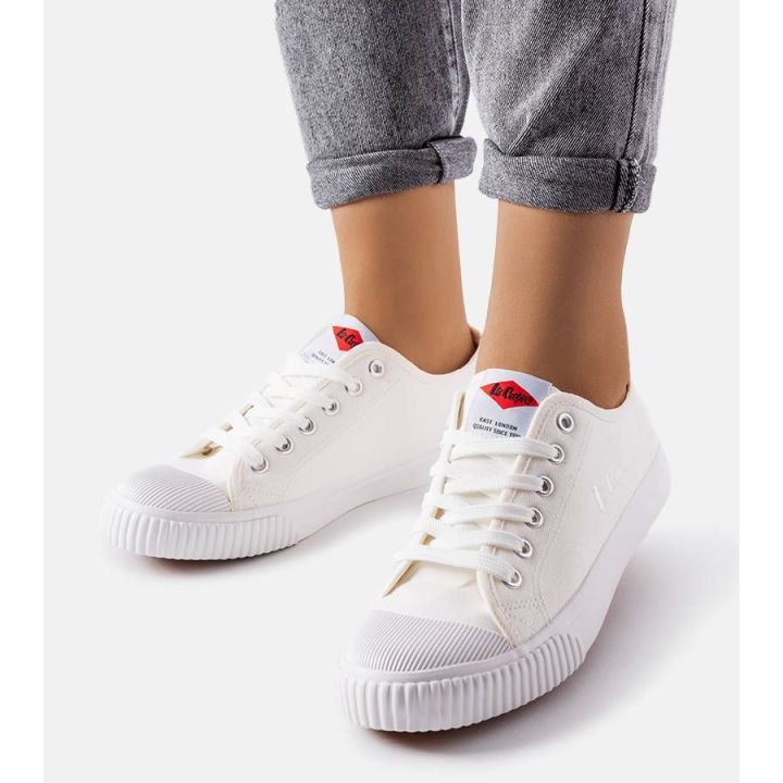 Baltos spalvos Lee Cooper sportbačiai