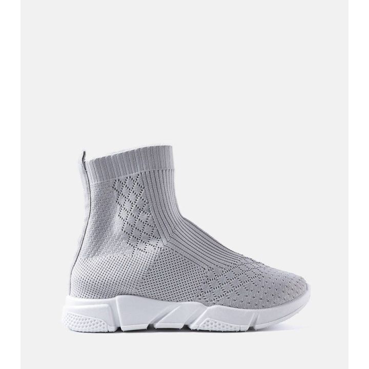 Pilkos spalvos sportbačiai su kojinėmis Olot