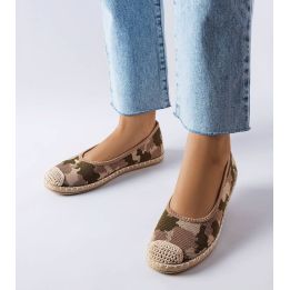 Žalios slip-on espadrilės Benedum