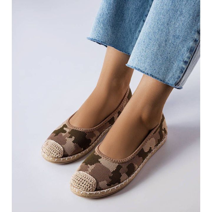 Žalios slip-on espadrilės Benedum