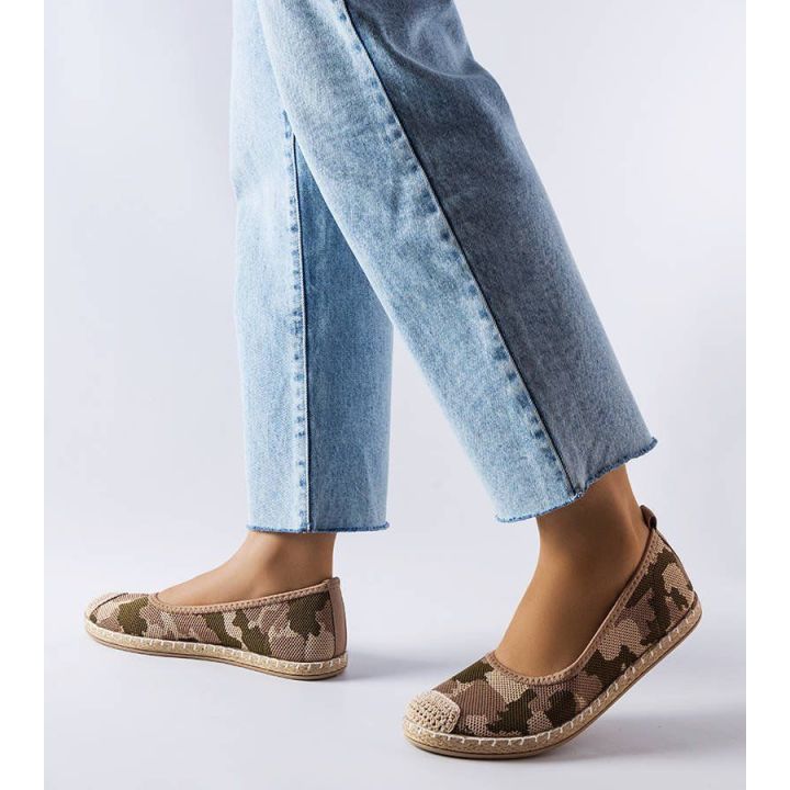 Žalios slip-on espadrilės Benedum