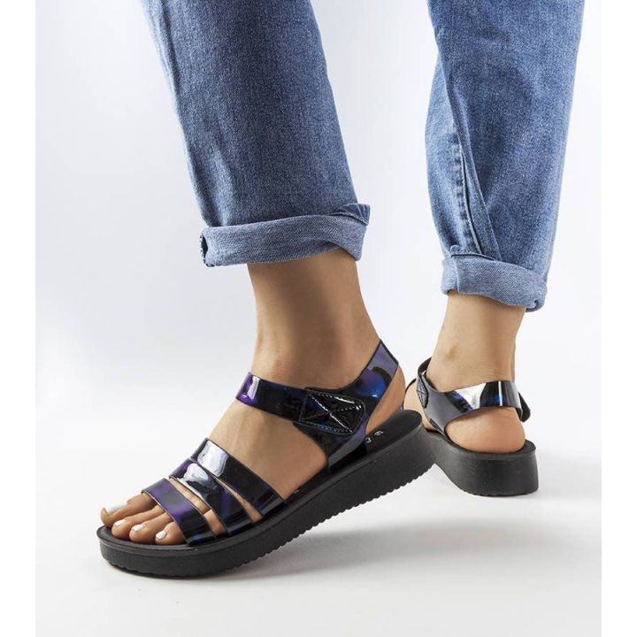 Navy blue Covillon platforminiai sandalai