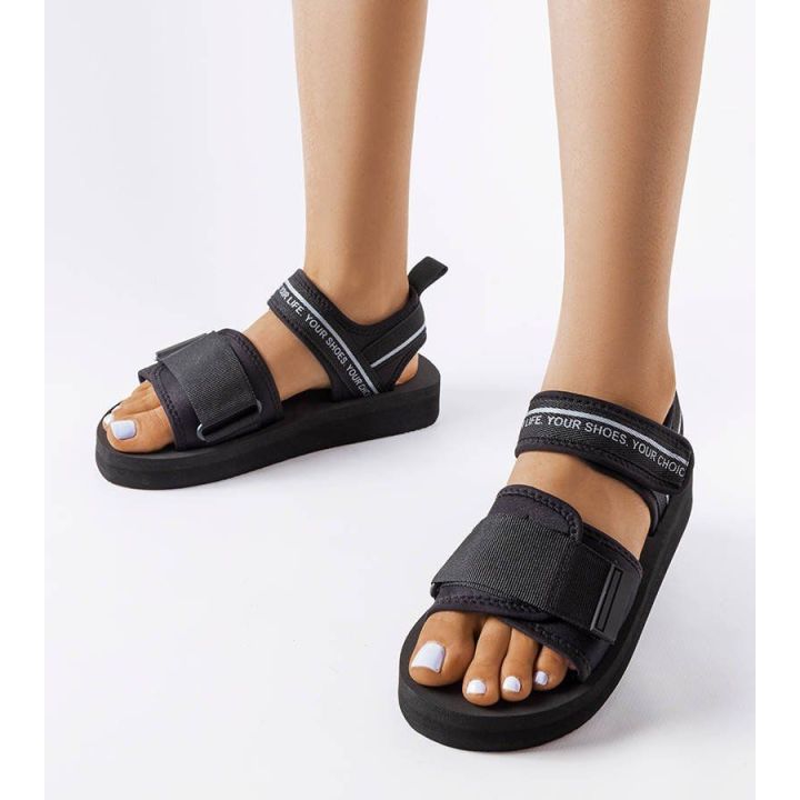 Juodos spalvos putų sandalai Big Star LL274784