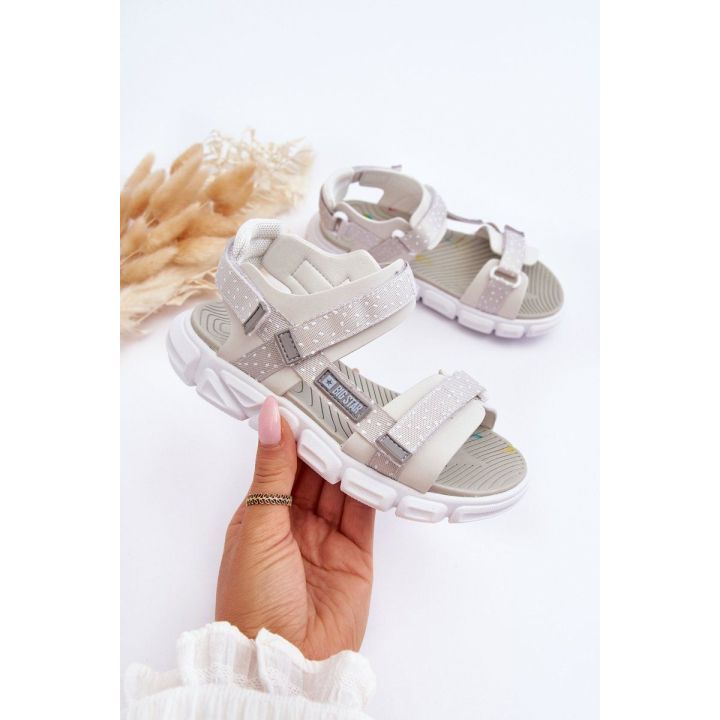Vaikiški Basutės su užtrauktukais Big Star LL374201 White-Silver