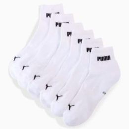PUMA kojinės iki kulkšnies, 3 poros, baltos
