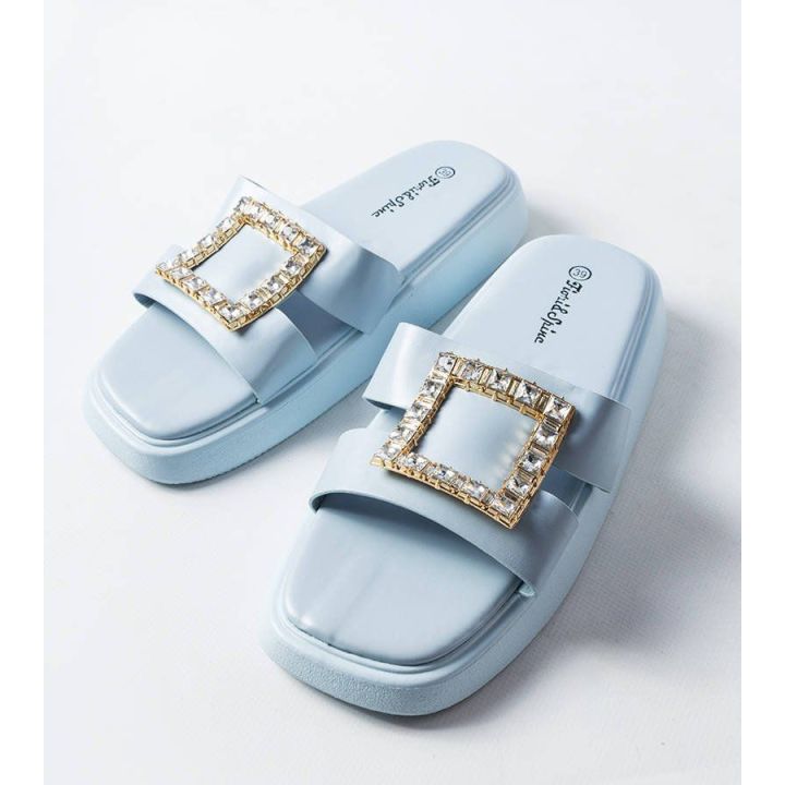 Fusbert's mėlynojo cirkonio šlepetės