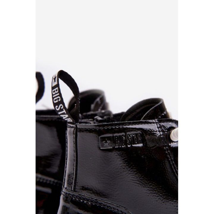 Vaikų blizgantys dygsniuoti batai Big Star MM374147 Black BSB27683