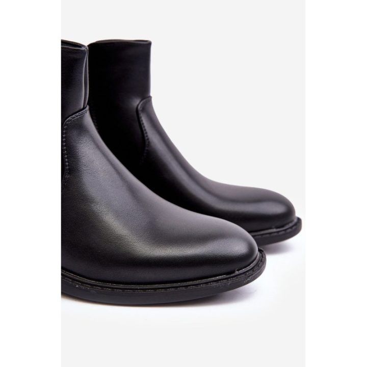 Vyriški žemi batai su užtrauktuku Black Brosta BSB28227