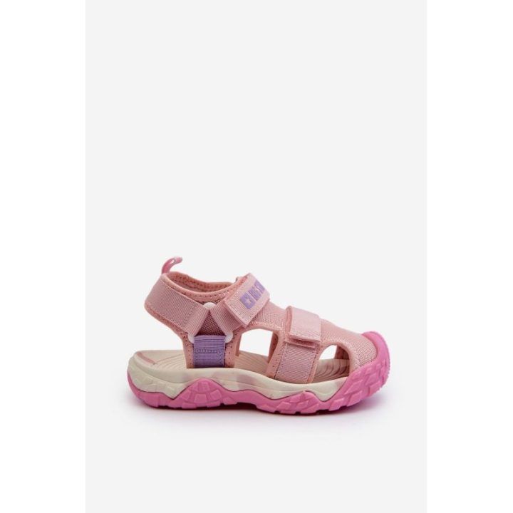 Mergaičių sandalai su velcro Big Star NN374238 Pink