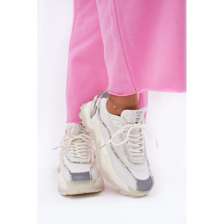 Moteriški sportbačiai Cross Jeans, balti