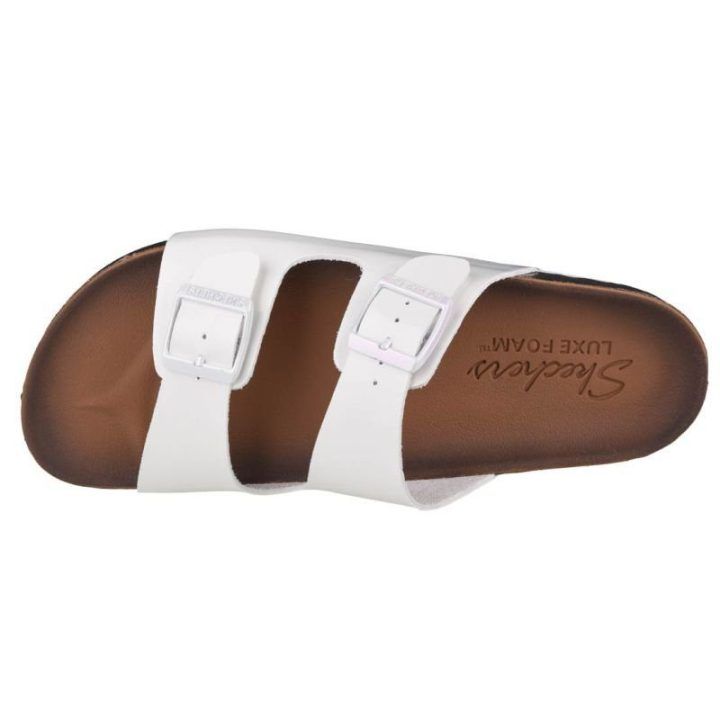 Vyriškos įspiriamos šlepetės Skechers Granola-Gloss Floss, baltos