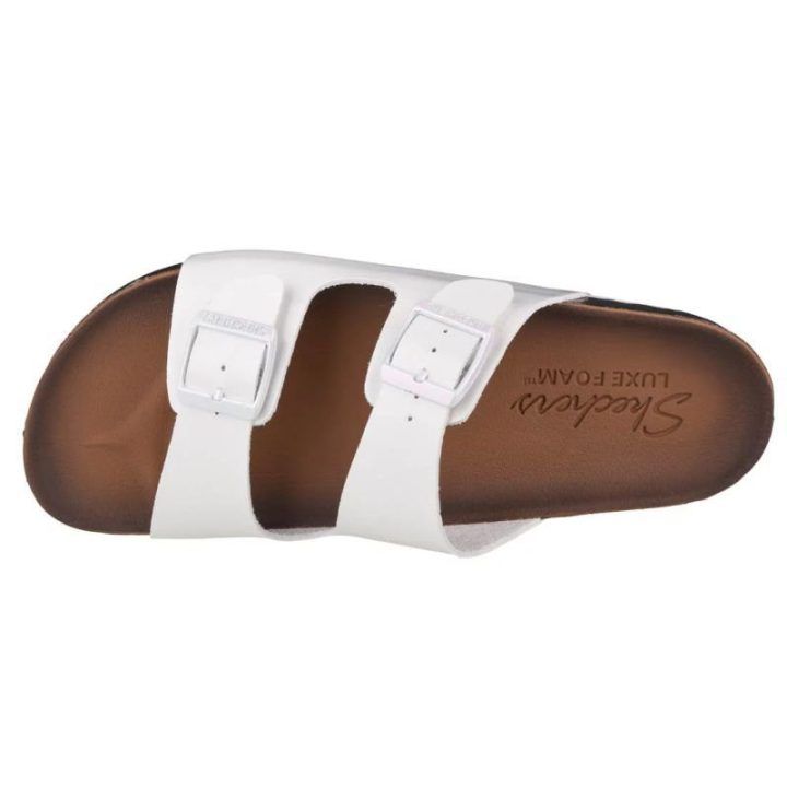 Vyriškos įspiriamos šlepetės Skechers Granola-Gloss Floss, baltos