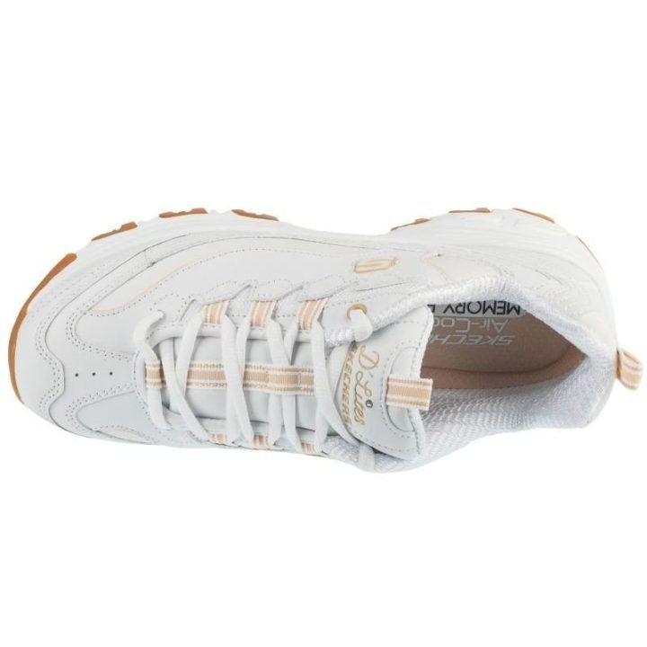 Moteriški laisvalaikio bateliai Skechers D'Lites Good Neutral, balti