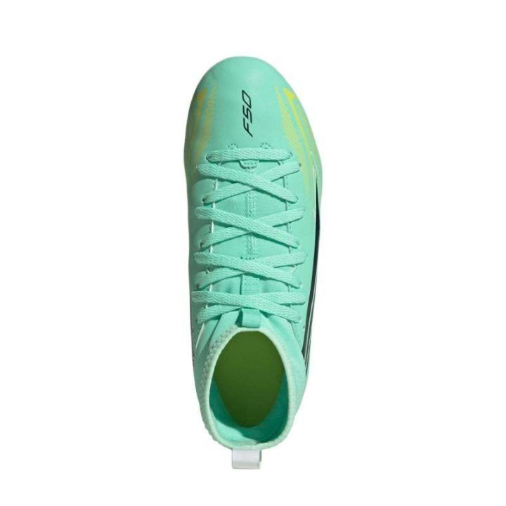 Vaikiški futbolo bateliai adidas F50 Hyperfast Club Mid FG/MG
