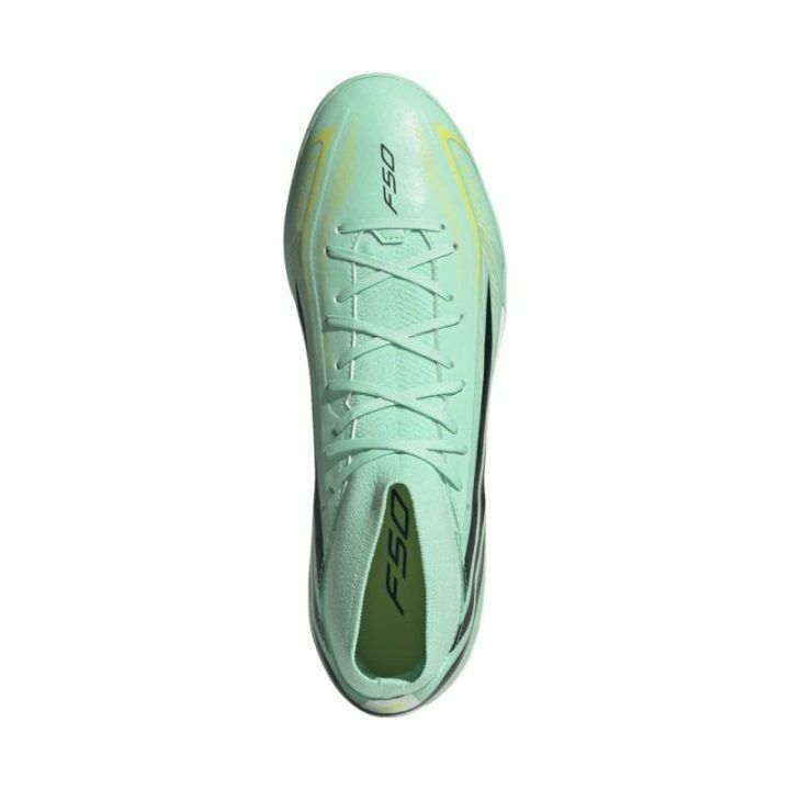 Futbolo bateliai adidas F50 Hyperfast League Mid TF, žalsvi