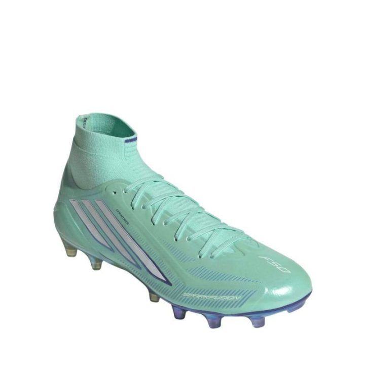 Futbolo bateliai adidas F50 Sparkfusion Elite Mid FG/AG, šviesiai žali
