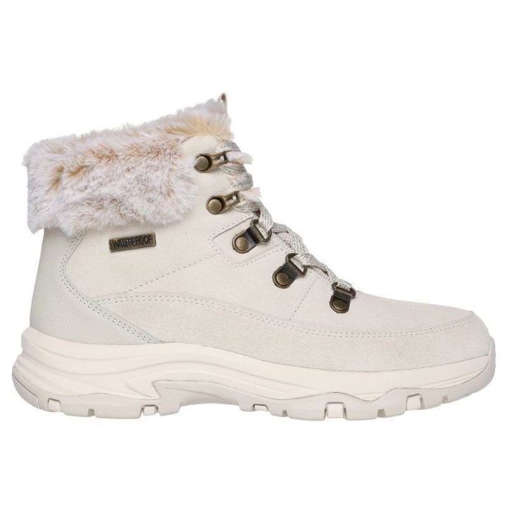 Moteriški žieminiai batai Skechers Trego-Snow Worries, smėlio spalvos