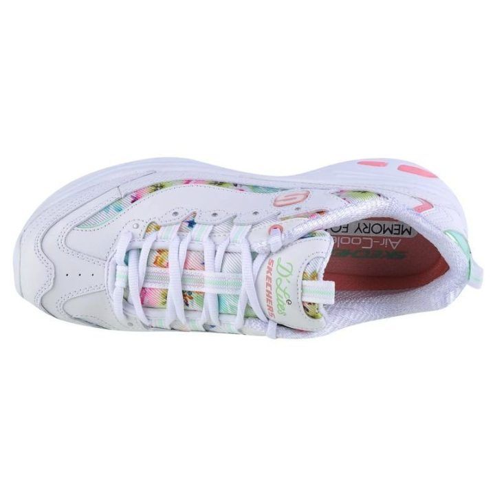 Moteriški sportiniai bateliai Skechers D'Lites-Blooming Fields, balti