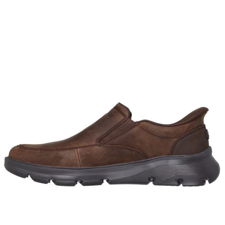 Vyriški mokasinai Skechers Arch Fit Garza-Umar, rudi