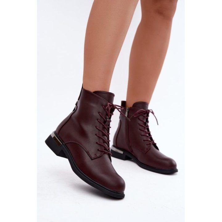 Odiniai aulinukai su raišteliais Step in style – raudona