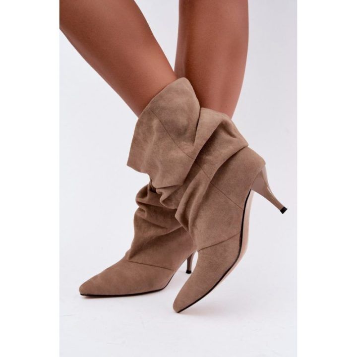 Aulinukai su suraukimu Step in style – smėlinė