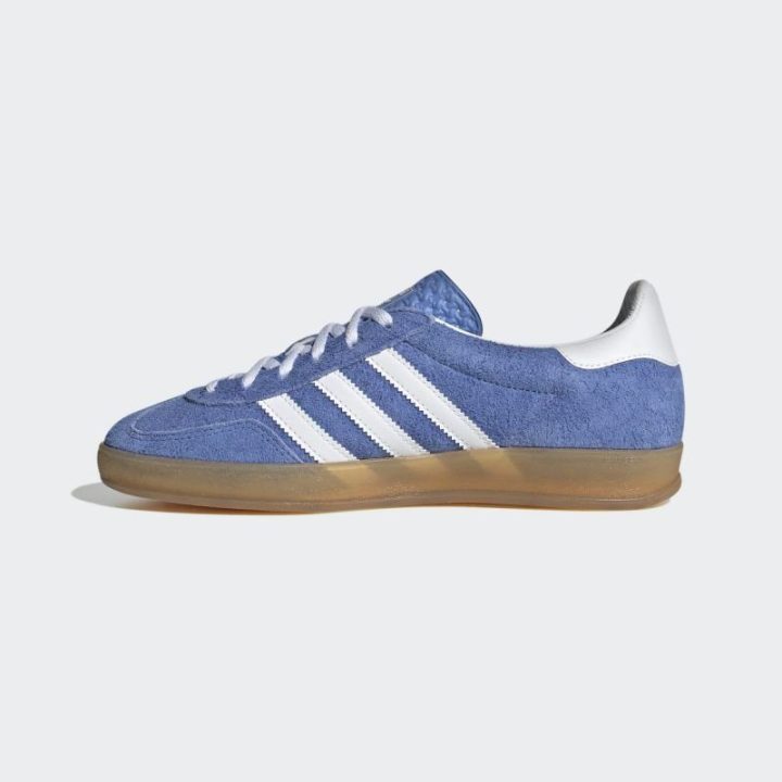 Moteriški zomšiniai sportbačiai adidas Gazelle Indoor, mėlyni