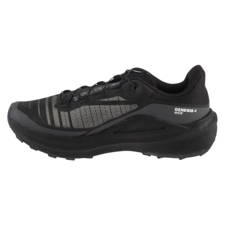 Sportiniai batai platesnei pėdai Salomon Genesis 2 GTX, juodi