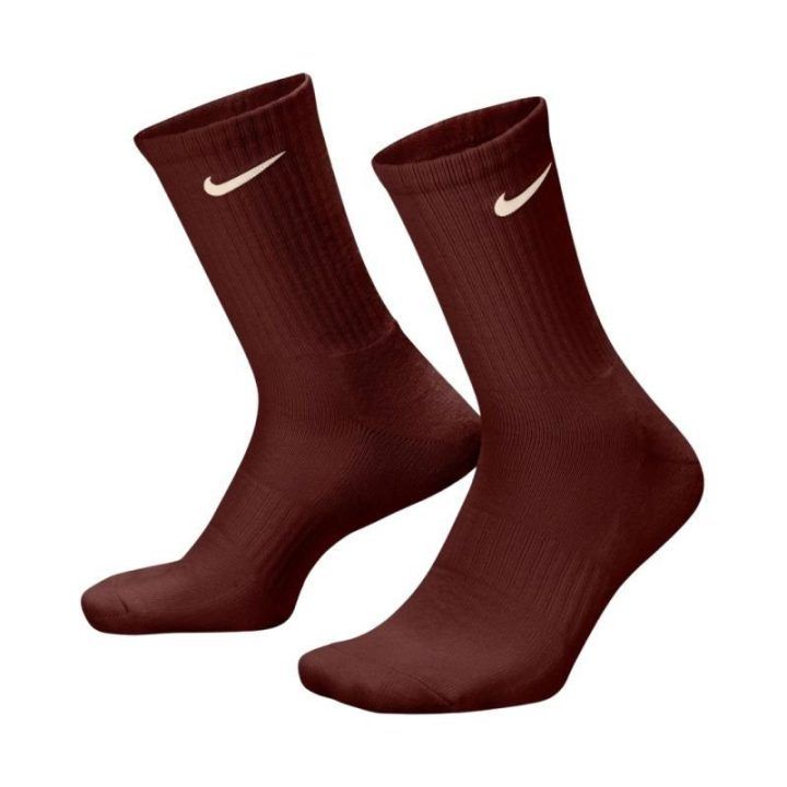 Kojinių rinkinys Nike, 3 poros, rudos, smėlio ir rožinės