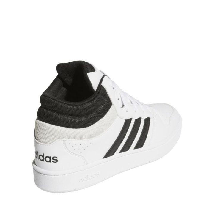 Vyriški sportiniai batai su paaukštintu aulu adidas Hoops Mid Classic, balti