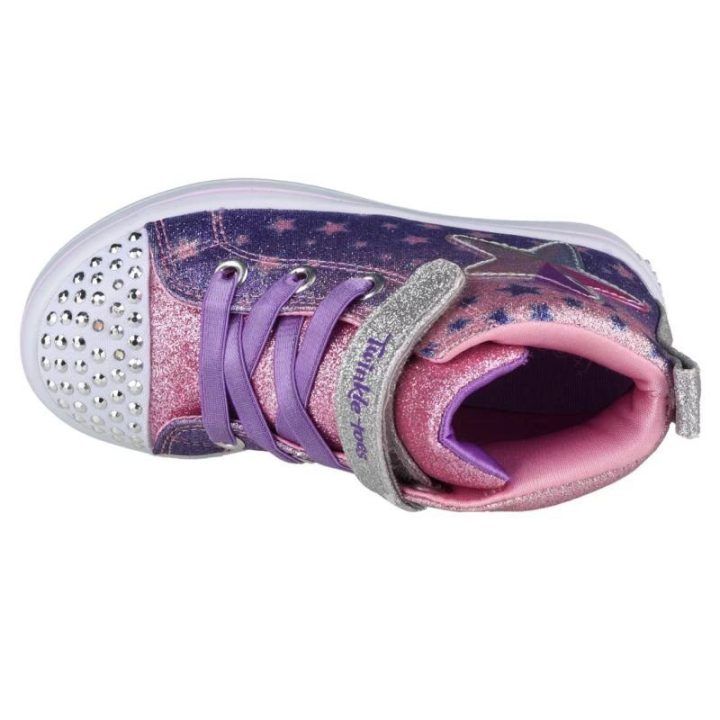 Sportbačiai Skechers Twi-Lites Lil Starry Gem, violetiniai