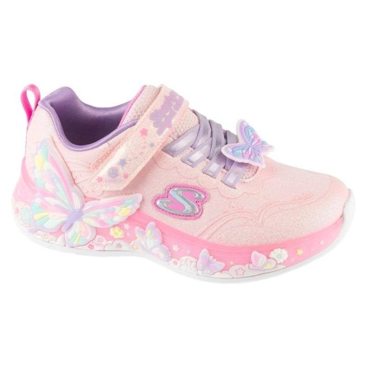 Sportbačiai Skechers S-Lights: Butterfly Bliss, rožiniai