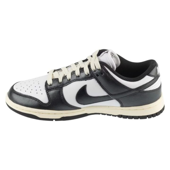 Moteriški žemo profilio sportbačiai Nike Dunk Low Vintage, balti