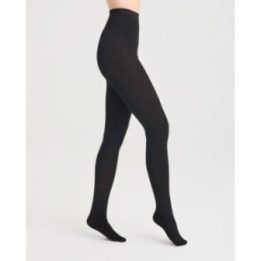 Vilnonės pėdkelnės aukštu liemeniu Gabriella Arctic Wool, juodos