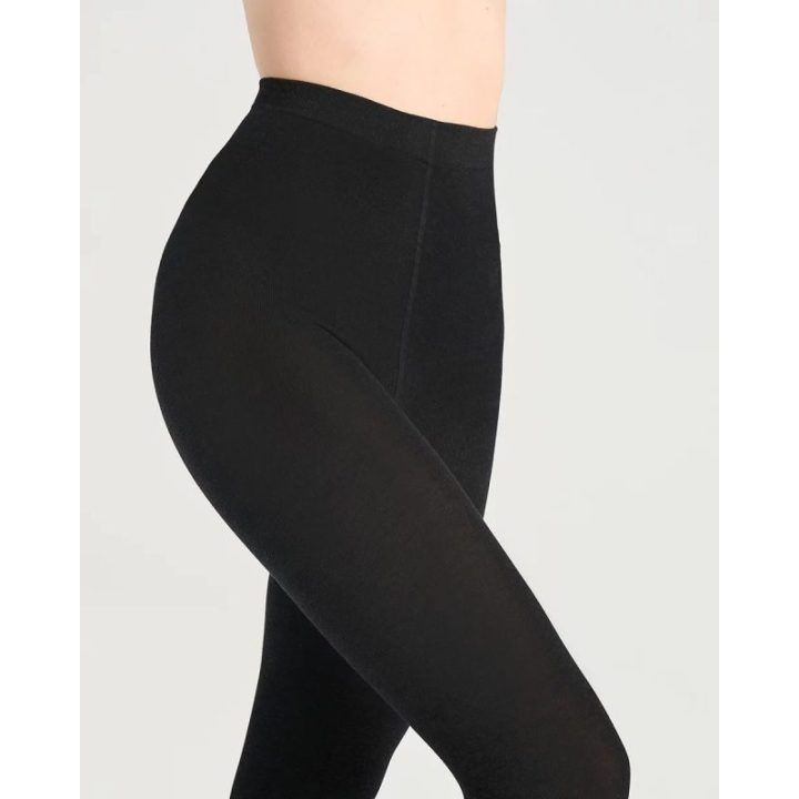 Vilnonės pėdkelnės aukštu liemeniu Gabriella Arctic Wool, juodos