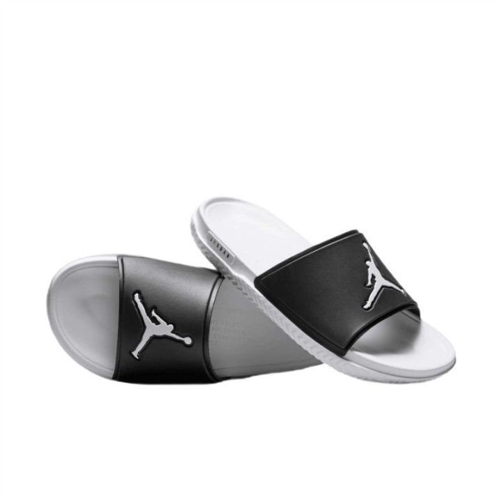 Vyriškos šlepetės Air Jordan Jumpman Slide, juodos ir baltos