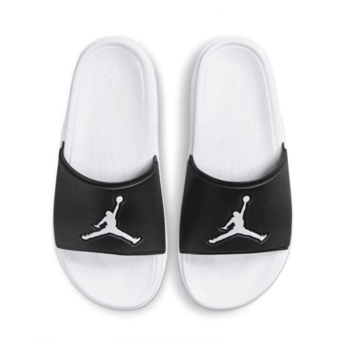 Vyriškos šlepetės Air Jordan Jumpman Slide, juodos ir baltos