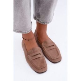 Moteriški mokasinai su juostele Step in style, 5 cm, smėlio